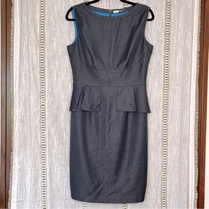 Soft blue peplum dress, size 8